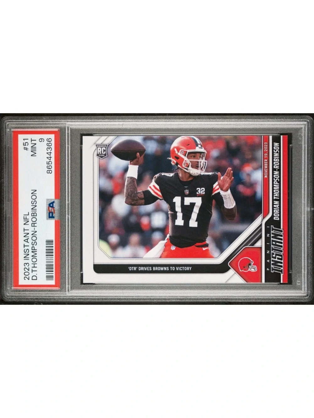 Dorian Thompson-Robinson 2023 Panini NFL Rookie 51 Card 1 of 134 PSA 9 Mint